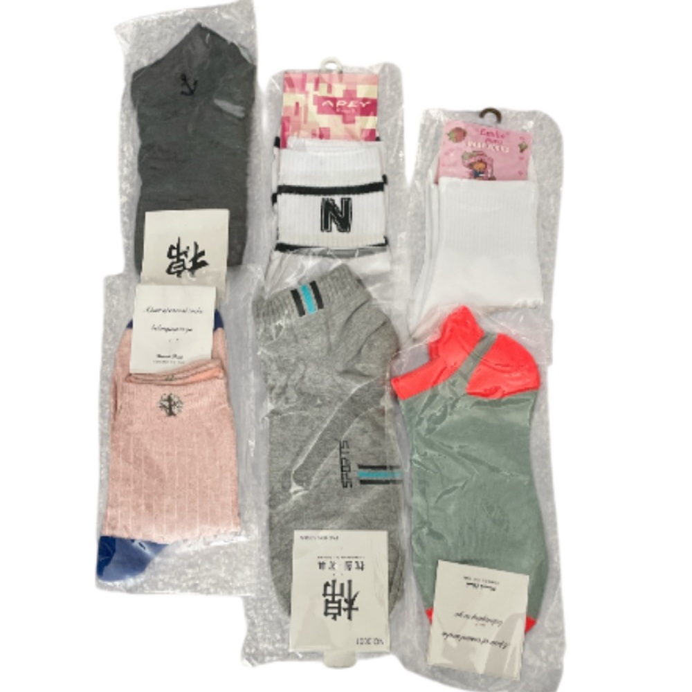 Assorted Low Cut, No Show, Ankle Cut Cotton Socks